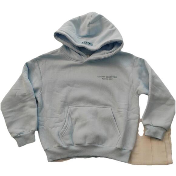 COMFRT Pastel Kids Hoodie in Baby Blue - Size Large New!! - Picture 4 of 4